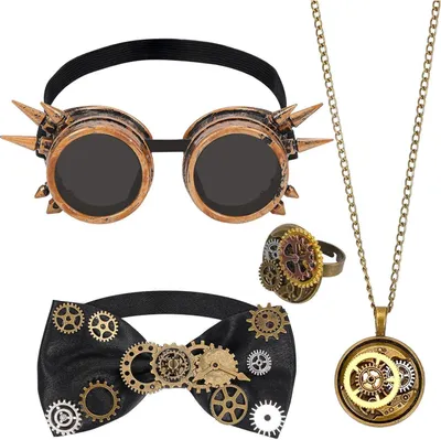 Obrázok produktu pre Steampunkový kostým pánske príslušenstvo sada prevodov Halloween karneval
