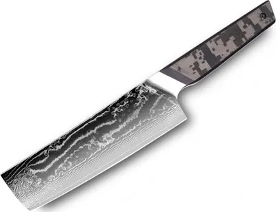 Image de Couteau de cuisine damassé TA-37576 - Nakiri Noir KP37576