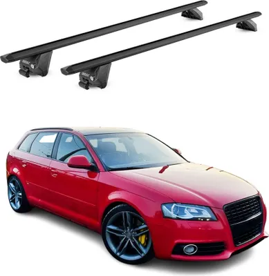 Produktbild von Dachträger Grundtäger für Audi A3 Sportback 8P 8V 2004-20 100kg Alu ABE Schwarz