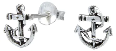 Produktbild von Ohrstecker Anker Ohrringe Silber