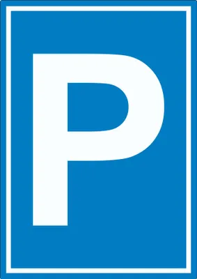 Produktbild von Parkplatz Aufkleber A4 (210x297mm)