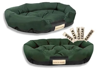 Immagine prodotto di Lettino per cani 100x75 cm personalizzato impermeabile verde