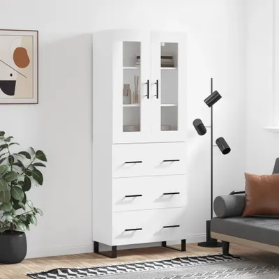 Produktbild von vidaXL Highboard Weiß 69,5x34x180 cm Holzwerkstoff