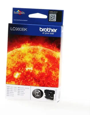 Zdjęcie produktu dla Czarny wkład do drukarki Brother LC980BK