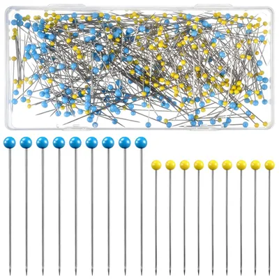Productafbeelding van Steekspelden met kop - Set van 500 stuks - Voor naaiwerk en hobby - 44 mm en 38 mm