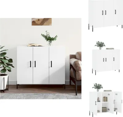 Produktbild von vidaXL Sideboard Weiß 90x34x80 cm Holzwerkstoff -  Sideboards