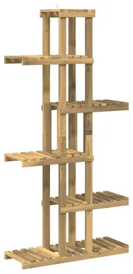 Obrázok produktu pre vidaXL stojan na rastliny, biely, 68 x 23,5 x 140 cm, masívne drevo akácie