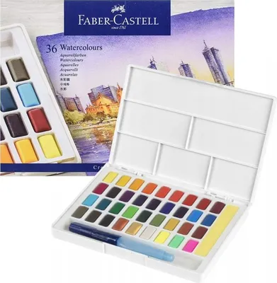 Zdjęcie produktu dla Faber-castell 169736 Akwarele Multi-Paleta 36 sztuk