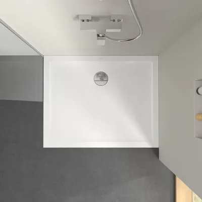 Productafbeelding van Villeroy & Boch Taro, rechthoekige douchebak, 100 x 80 x 2,5 cm