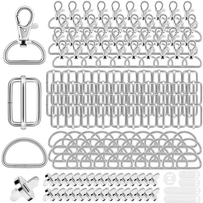 Produktbild von Drehbarer Karabiner mit D-Ringen und Magnetknöpfen (150 Stück)