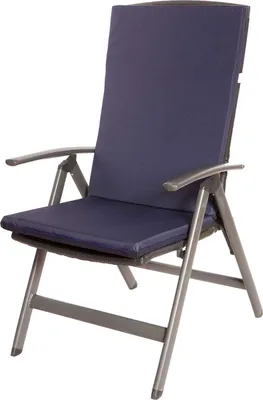 Produktbild von Stuhlkissen 1er | Sitzkissen 110x47x4cm Dunkelblau | gartenkissen auf rataanmöbel | stuhlkissen outdoor | sitzkissen hochlehner