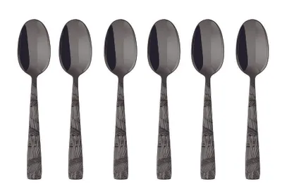 Imagen del producto de Sambonet Set 6 Mokkalöffel Edelstahl/PVD 2Black 52767KA7