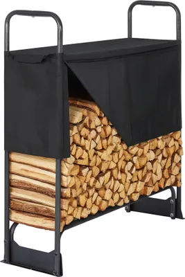 Produktbild von osoltus Kaminholzregal Brennholzregal  132 x 117 cm mit Abdeckung
