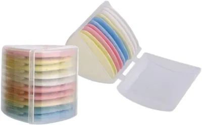 Productafbeelding van Kleermakers Krijt - Stof Markering - Kleding Maken - Driehoekige Vorm - 10 Stuks - 4 Kleuren