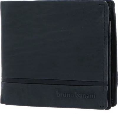 Image de bruno banani Cuir porte-monnaie Frankfurt Wallet With Flap Black noir