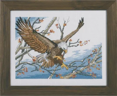 Produktbild von Auslaufmodell Permin Kreuzstich Stickpackung "Adler", Zählmuster, 29x37cm, 90-9319