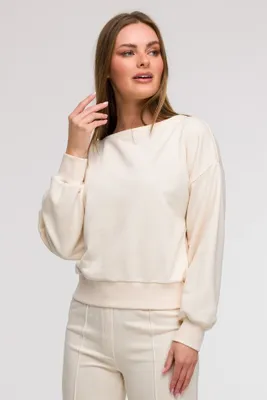 Obrázok produktu pre BeWear Dámska mikina bez zapínania Eli B293 vanilková M