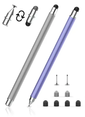Produktbild von 3-in-1 Stift für Tablets mit austauschbaren Spitzen, geeignet für Smartphones