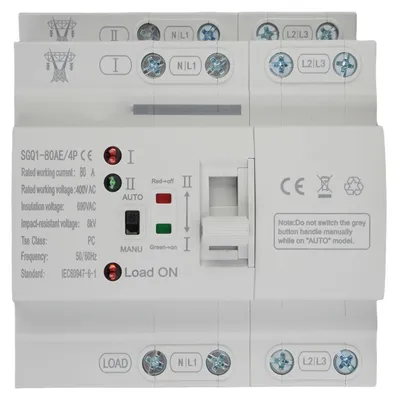 Automatischer Umschalter 400V 80A 4P Doppelstromwähler
