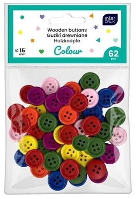 Imagen del producto de Botones de colores, 62 unidades - INTERDRUK