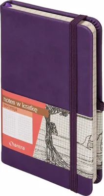 Produktbild von Notes A7 kratka Secesja Purpura