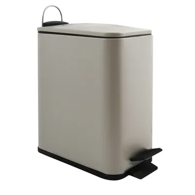 Produktbild von Spirella Treteimer Paris - beige - 5 Liter - Metall - 28x29 cm - soft-close
