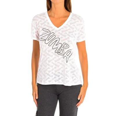 Produktbild von Zumba Damen Kurzarm-Sport-T-Shirt mit V-Ausschnitt Z1T00587
