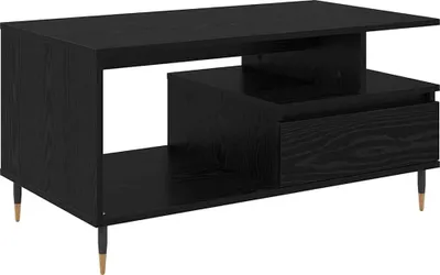 Obrázek produktu pro vidaXL Konferenční stolek černý dubový vzhled 90 x 49 x 45 cm materiál na bázi dřeva