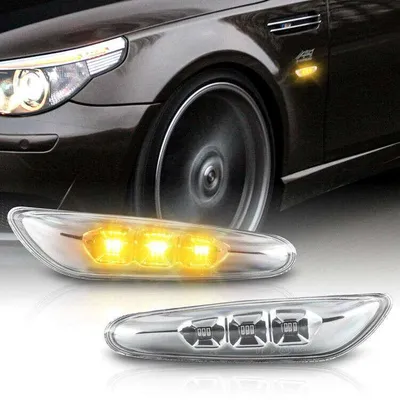 Produktbild von Led Seitenblinker passend für BMW 5er E60 Limousine | E61 Touring | CHROM