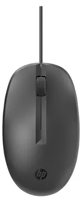 Obrázek produktu pro HP Kabelová laserová myš 128, Pro praváky i leváky, Laser, USB Typ-A, 1200 DPI, Černá
