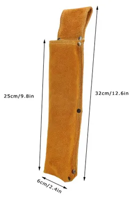 Productafbeelding van Lasstaafhouder, koeienhuid lederen opslag voor lasgereedschap, 6 x 25 x 32 cm