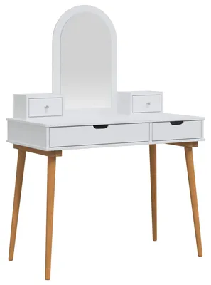 Immagine prodotto di Set da trucco FAUSKE, 4 pezzi, bianco, 100 x 50 x 143 cm