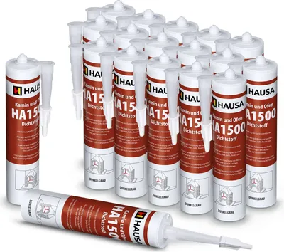 Produktbild von HAUSA Kamin Ofen Dichtstoff HA1500 hitzebeständige Dichtmasse 1500°C 18 x 310ml