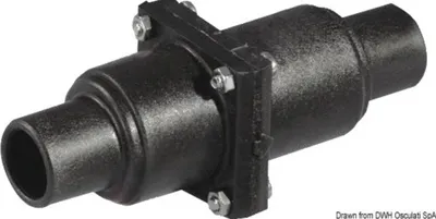 Obrázok produktu pre Lineárny spätný ventil „kačací zobák“ z polypropylénu 25/38 mm Osculati 17.121.50