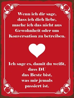 Produktbild von vianmo Holzschild 40x30 cm wenn ich dir sage ich dich liebe