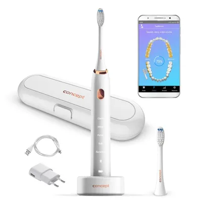Obrázek produktu pro ZK5000 Sonický zubní kartáček s nabíjecím pouzdrem PERFECT SMILE, bílý ZK5000