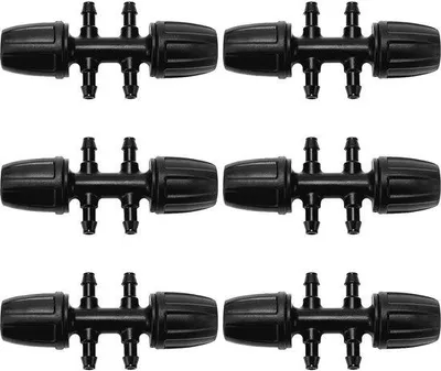 Produktbild von Famanu T-Stück für Tropfbewässerung - 8/12 mm auf 4/7 mm