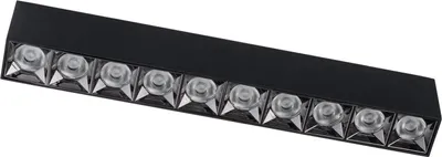 Produktbild von Deckenleuchte Aluminium LED Schwarz eckig warmweißes Licht 3000 K 3500 lm Modern Deckenlampe