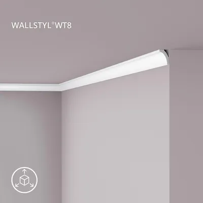 Produktbild von NMC WT8 WALLSTYL Eckleiste Zierleiste Sockelleiste 2 m
