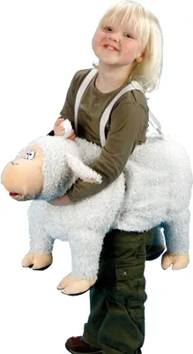 Produktbild von Schaf Tierkostüm mit verstellbaren Trägern, maschinenwaschbar für Fasching