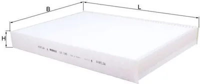 Image de KNECHT LA 1185 filtre d'habitacle