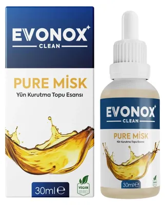Produktbild von Evonox Clean | Pure Misk Duftessenz für Wolltrocknerbälle 30ml