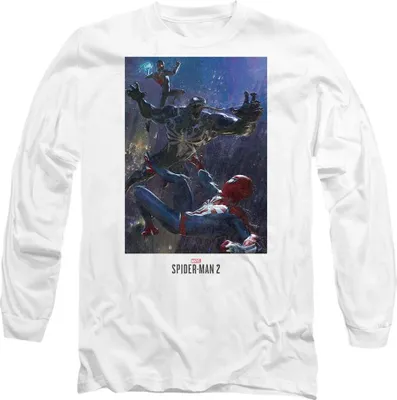 Produktbild von Spider-Man 2 - "Gamerverse City Fight" T-Shirt für Herren/Damen Uni TV14807 (XL) (Weiß)