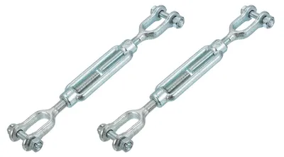Obrázok produktu pre Solidchoice – Súprava 2 napínacích prvkov M12 z pozinkovanej ocele na upevnenie slnečnej clony