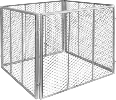 Produktbild von Komposter Stahl verzinkt Kompost Metallkomposter Kompostbehälter Kompostgitter 80 x 80 x 70 cm Garten Gitter Kompost Kompostierer V2Aox