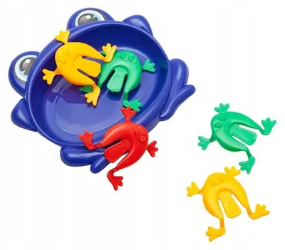 Produktbild von DK Springende Frösche Geschicklichkeitsspiel Spaßiges Familienspiel