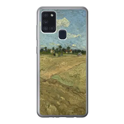 Produktbild von MuchoWow® Handyhülle Schutzhülle Hülle für Samsung Galaxy A21s Gepflügte Felder - Vincent van Gogh Silikon Softcase Handy Hülle - Hartschale