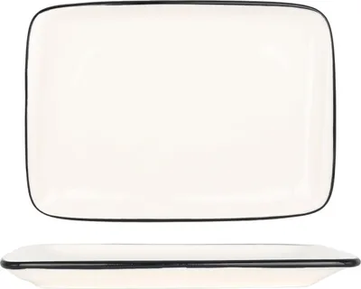 Obrázek produktu pro Servírovací mísa Bonna – Linea Black – porcelán – 23 x 16 cm