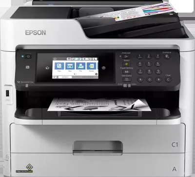Produktbild von Epson WorkForce Pro WF-M5799DWF, Tintenstrahl, Monodruck, 1200 x 2400 DPI, A4, Direktdruck, Weiß