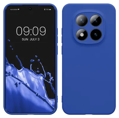 Produktbild von kwmobile Handyhülle für Xiaomi Redmi Note 15 Pro 5G Hülle - weiches Handy Silikon Case - Schutzhülle Cover - Baltik Blau
